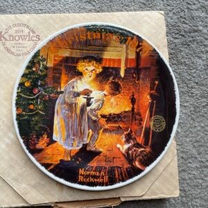 1979 Norman Rockwell collection fine China Christmas plate